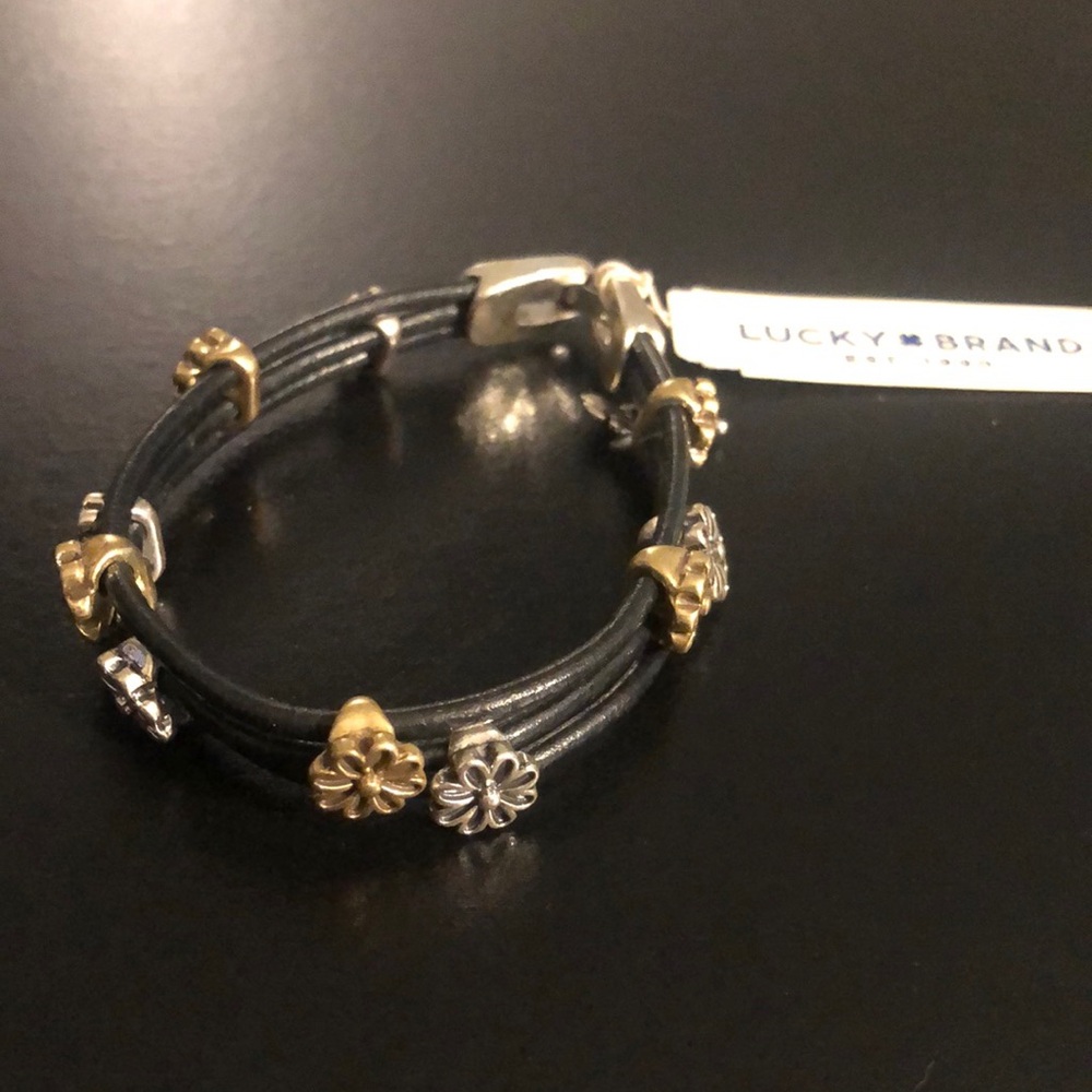 Lucky Brand Gold and Silver Flower Bracelet